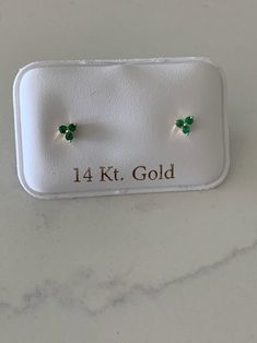 14K Gold Tiny Emeralds Stud Earrings, Dainty and Minimalist Earrings, Emeralds Gold Studs, Dainty Earrings, 14K Gold Earrings, Lotus Earrings High Jewelry Design, Emerald Stud Earrings, Emerald Diamond Earrings, Lehenga Red, Lotus Earrings, Emerald Earrings Studs, National Holiday, Gold Earrings Designs, Earrings Dainty