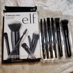 .E.L.F. Flawless 6 Piece Brush Collection, New In Box... Box Not Perfect... #Authentic Elf Brush, Makeup Brushes Amazon, Elf Brushes, Elf Makeup Brushes, Elf Cosmetics, Elf Makeup, Flawless Face, Makeup Goals, Makeup Set