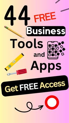 Here are 44 Business Tools and Apps Free Business Tools, Startup Business Plan, Successful Business Tips, Business Checklist, Small Business Plan, Small Business Inspiration, Small Business Advice, Free Writing, Ways To Get Money