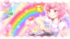 #ddlc #dokidokiliteratureclub #natsukiddlc #cutecore #kawaii #kawaiicore #jojifuku #rainbow #banner #header Yami Kawaii Banner, Ddlc Desktop Wallpaper, Cutecore Desktop Wallpaper, Kawaiicore Banner, Ddlc Banner