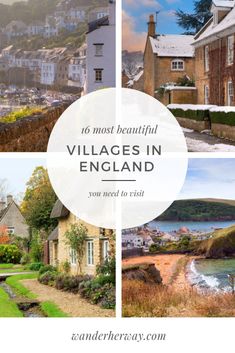 cottages in england with text overlay that reads 10 most beautiful villages in england you need to visit