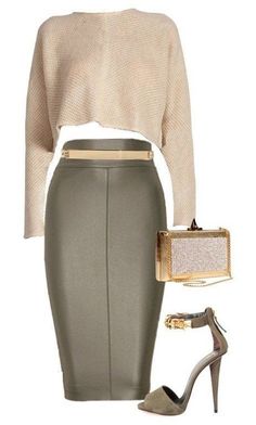 Leather Skirt Outfit, Dinner Drinks, Elie Saab, Fashion Classy, Skirt Outfits