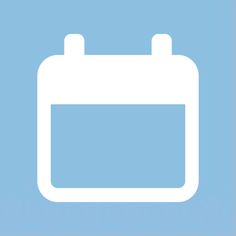 a white calendar icon on a blue background