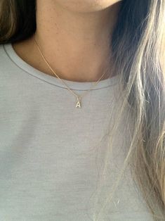 "Two Tone Dainty Pave Initial & Tiny Cable Chain Necklace*Gold Filled*Layering Chain Necklace*Choker Necklace*Initial Necklace * Personalized Gift ------------------------------------------------- ♦ --------------------------------------------------- This beautiful Mini Initial Necklace in 18K Gold Filled can be worn on its own to give a minimalistic look or as a layering piece to add statement to your outfit. It can be combined with multiple chains of different lengths to give the messy cha Gold Chain With Initial, Boyfriend Initials, Cat Dark, Pretty Jewelry Necklaces, Chain Necklace Gold, Silver Gold Jewelry, Layered Chain Necklace, Cable Chain Necklace, Necklace Initial