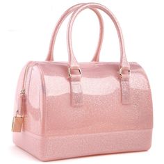 PRICES MAY VARY. Material: High Quality PVC Material. Made from Natural resin, not plastic. Size: Big handbag:26*15*18cm/10.2"*7"*5.9"(Length*Width*Height), handle height:4.3" Mini handbag :6.7’’(L) x 3.9’’(W) x4.7” (H), handle height :3.15”. Closure : Double zipper lock closure for big handbag .Pay attention ,there is no lock for mini handbag. External Design: this candy bag features fashionable runway bag style, briefcase shape, it fits different inner items; and suitable for you to go to the Candy Pillow, Candy Pillows, Kavu Rope Bag, Jelly Candy, Crystal Purse, Soft Leather Tote, Waterproof Tote, Jelly Bag, Crystal Bags