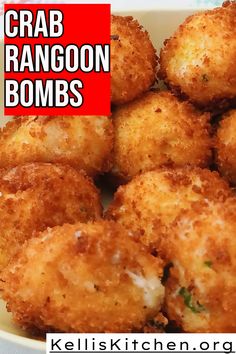 Crab Rangoon Bombs via @KitchenKelli Homemade Crab Rangoon, Rangoon Recipe, Crab Rangoon Recipe, Food Bars, Crab Rangoon, Homemade Meals, Appetizers Easy Finger Food, Best Appetizer Recipes