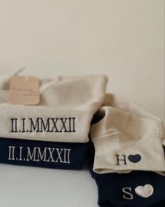 Embroidered fleece sweater, Valentine’s Day gift idea, perfect for her, him Roman numerals with initial with a heart Gift Cotton Sweater With Custom Embroidery, Sweater With Initials On Sleeve, Embroidery Sweatshirt For Boyfriend, Best Christmas Gifts For Boyfriend Sweatshirts, Embroidered Sweatshirt For Boyfriend, Matching Sweaters, Etsy Personalized Gifts