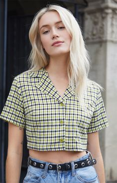 Vivian Top, Alternative Fashion Punk, Farm Visit, Altered Clothing, Fabric Photography, Gingham Tops, John Galt, Sleeves (women), Teen Fashion Outfits