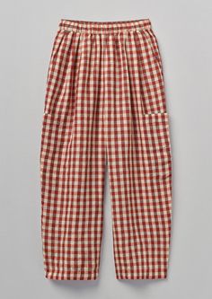 Mode Hippie, Gingham Linen, Gingham Pants, Easy Shape, Simple Outfits, Look Fashion