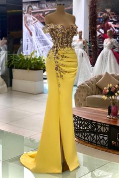 Elegant Evening Dresses Long, Yellow Mermaid, Sweetheart Evening Dress, Glitter Prom Dresses, Prom Dresses Long Mermaid, Prom Dresses Yellow, Mermaid Evening Gown, Sweetheart Prom Dress, Prom Dresses Sleeveless