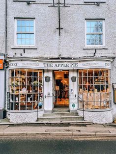 the apple pie shop is located in an old building