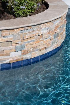 Ocean | Boardwalk | NPT Pool Tile Npt Pool Tile, Ledger Stone, Ocean Pool, Pool Finishes, Bullnose Tile, Pool Colors, Blue Pool, Swimming Pools Backyard