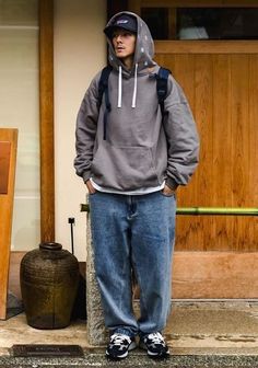 Streetwear Ideas, Alphabet Code, City Boy, Baggy Clothes, Street Style Outfits Men, Dark Outfits