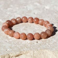 Sunstone 8mm Gemstone Bracelet Sunstone Crystal, Sunstone Bracelet, Essential Oil Case, Sunstone Jewelry, Chip Carving, 8mm Beads, Diffuser Jewelry, Stone Chips, Natural Art