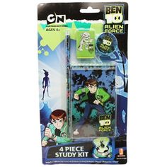 an action figure is shown in the packaging for this toy set, which includes a character from