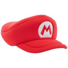 Size: One Size Fits Most Material: Fabric, Foam & Plastic Color: Red & White Age Grade: 14+ Quantity: 1 Capture an amazing fashion statement by wearing this Super Mario Cap. This large hat is styled like Mario's classic red cap with an embroidered "M" on the front. The plush material gives it a cartoonish look, as if it came straight from the one of the games. Put this cap on before you jump all the way from Gelato Beach to New Donk City!   *No discounts may be applied to “your price” or “reduce Halloween Costumes For Two, Mario Cap, Costumes For Two, Mario Hat, Target Halloween, Silly Hats, Large Hat, Large Hats, Red Cap