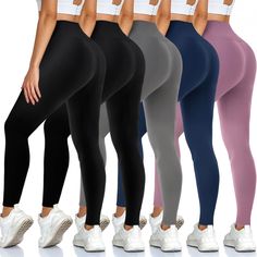 PRICES MAY VARY. 92% Polyester, 8% Spandex Imported BASIC BLACK LEGGING - Keep your off-duty style cool but comfortable and indulge in a pair of ultra-soft leggings. Featuring an elasticated fit and curve hugging shape, these simple leggings are completely staple. HIGH WAIST TUMMY CONTROL - A full-length legging with tummy control these pants give you a slim figure while staying in place better when running, jumping or exercising. SOFT FABRIC - You will love our leggings once you put them on and Black Breathable Bottoms With No Elasticity, Black Non-stretch Activewear For Gym, Soft Tummy, Christmas Lists, Workout Clothing, Athletic Workout, Athlete Workout, Cycling Workout, Leggings For Women