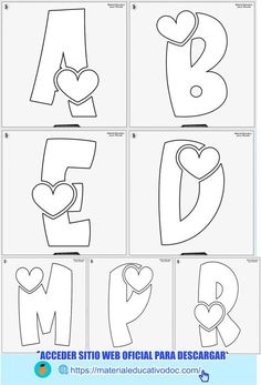 the letter e is for love coloring page with pictures and instructions to make it easy