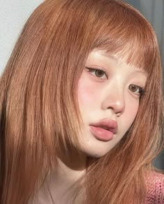 Honey Ginger Hair, Peach Brown Hair, Peach Hair Colors, Cheveux Oranges, Peach Hair, Strawberry Blonde Hair, Pretty Hair Color, Hair Inspiration Color, American Beauty