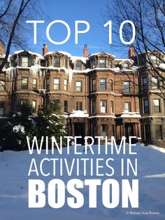 the top 10 wintertime activities in boston