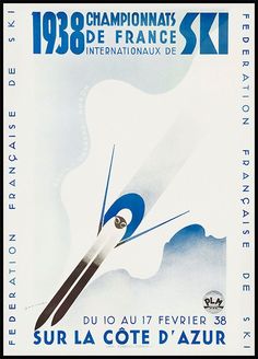 an advertisement for a ski competition in france