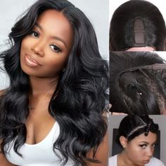 (eBay) Find many great new & used options and get the best deals for UNice Body Wave U Part Human Hair Wigs for Black Women Glueless Wear and Go Wigs at the best online prices at eBay! Free shipping for many products! Upart Wigs Black Women, Upart Wigs, Wigs Black Women, Body Wave Wigs, Indian Remy Human Hair, U Part Wig, U Part, U Part Wigs, Hair Wigs For Black Women