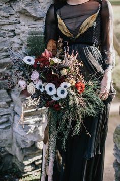 an instagram photo of a woman holding flowers