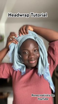 African Head Wraps Tutorial, Doek Styles, Headwrap Diy, Turban Headband Tutorial, Hair Scarf Tutorial, Ankara Headwrap, African Hair Wrap, Headwrap Tutorial, Head Scarf Tying