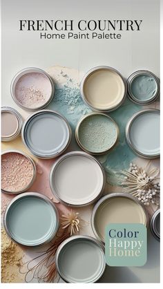 the french country home paint palette is available in various colors and sizes, including blue