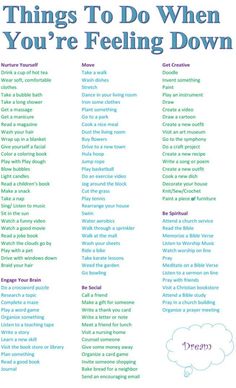 Things To Do When You’re Feeling Down happy happiness positive emotions activities mental health confidence self love self improvement self care self help emotional health Motivational Things To Do Everyday, Things To Do When You Dont Feel Like Doing Anything, Things To Do To Make Yourself Happy, Doing Things You Dont Want To Do, Things To Make Yourself Happy, Feel Good Things To Do, Comforting Things To Do, Things Don’t Make You Happy, How To Feel Inspired