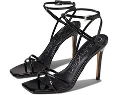 Women's Calvin Klein Tegin | Zappos.com Heels Png, Calvin Klein Heels, Square Toe Sandals, Steve Madden Shoes Heels, Calvin Klein Woman, Ankle Straps, Womens Calvin Klein, Womens Heels, Product Reviews