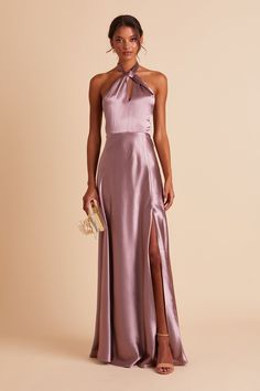 Dark Mauve Bridesmaid Dress, Metallic Bridesmaid Dresses, Mauve Bridesmaid, Mauve Bridesmaid Dress, Monica Dress, Bridesmaid Dresses Under 100, Satin Gowns, Satin Bridesmaid Dress, Dark Mauve