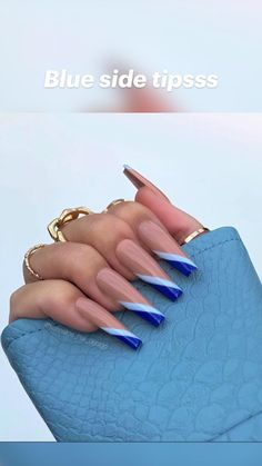 Acrylic Nails For Fall, Getting Acrylic Nails, Space Nail Art, Nails For Fall, Negative Space Nail Art, Blue Acrylic Nails, Edgy Nails, Glow Nails