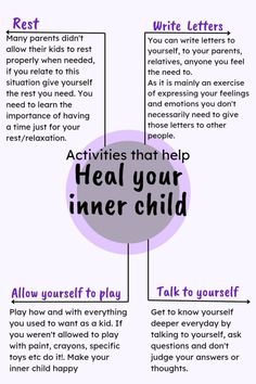 Inner Childhood Healing, Healing Inner Child Aesthetic, Inner Child Healing Activities, How To Heal Inner Child, Inner Teenager Healing, Inner Child Healing Quotes, How To Heal Your Inner Child, Inner Child Activities, Inner Child Healing Art