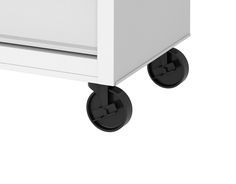 The Kobalt 26-In 4-Drawer White Cabinet is great for storing and organizing all your tools and hardware. The unit is made from high grade all welded steel construction with a tough, rust-resistant powder coat finish. 4 Drawers are all full-extension and glide effortlessly on ball-bearing slides that can support up to 50 lbs. An ergonomic handle and 4 in. x 1.25 in. casters allow you to easily move your cabinet around your workspace. Total weight capacity of the unit is 600lbs. The cabinet has lo White Cabinets, Tool Cabinets, Drawer White, White Cabinet, Tool Cabinet, White Chests, 4 Drawer, Ball Bearing, Ergonomic Handle