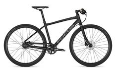 a black bike is shown on a white background