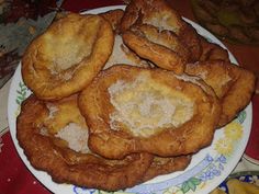 some fried food is on a white plate