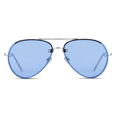 PRICES MAY VARY. Unisex aviator sunglasses for women men with double metal bridge; large flat tinted lenses; rimless or hidden rim rose gold aviator sunglasses UV400 protection, non-polarized; colored aviator sunshades with reflective, mirrored or clear lens options; metal aviator sunglasses with adjustable nose pad and frame Polarized and non-polarized options; the polarized option is made of 1.1mm thickness Polaroid lenses (regular thickness for polarized lenses is 0.75mm) providing extra prot Blue Anti-reflective Aviator Sunglasses, Blue Aviator Sunglasses With Mirrored Lenses, Spring Metal Frame Aviator Sunglasses, Casual Rimless Aviator Sunglasses For Summer, Blue Tinted Aviator Sunglasses, Casual Blue Aviator Sunglasses, Blue Anti-reflective Aviator Sunglasses For Summer, Trendy Blue Aviator Sunglasses With Anti-reflective Coating, Blue Aviator Sunglasses With Uva Protection For Summer