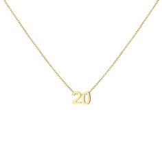 PRICES MAY VARY. Cute Number Necklace - Gold Number 20 necklace is designed for you and your lovely daughter. Each number is unique to different people. It can represent the month of birth, age, anniversary, lucky number... Even just because you like it. The best gift for your daughter, granddaughter. Stainless Steel Necklace - Made of 18k gold plated stainless steel, skin touch is not allergic, nickel free, lead free, and hypoallergenic. The high quality chain and dainty number pendant are very 111 Angel Number, Angel Number Necklace, Good Birthday Presents, Birthday Necklace, Necklaces Chain, Number Necklace, Gold Number, Anniversary Jewelry, Lucky Number