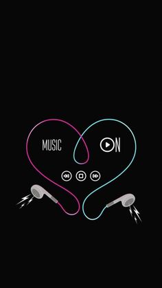 two heart shaped objects with music on them