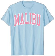 Malibu Vacation, Malibu Shirt, Shirts Preppy, Pink Malibu, Preppy Shirts, California College, Preppy Brands, Preppy Tops