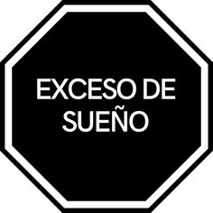 a black and white sign that says exceso de sueno