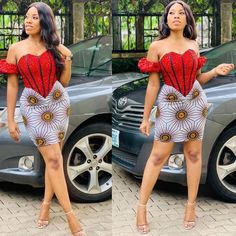 Short Gown Ankara Styles, Ankara Corset, Short Ankara Gown, Latest Ankara Short Gown