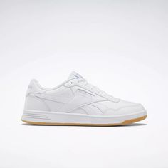 All the Reebok style you love. These easy to wear women's Reebok Court Advance shoes showcase a classic vintage tennis silhouette that can be dressed up or down for any occasion. So comfortable with foam and DMX Microbubbles, you may want to wear them always. Available in multiple designs, so you can pick one to match your personality. Size: 8.  Color: White.  Gender: female.  Age Group: adult.