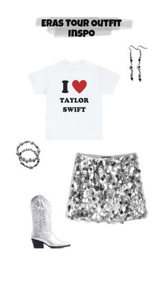 I love ts Baby Tee t-Shirt Folklore sparkle Eras Tour Outfit, Party Fits, Eras Tour, First Night, Taylor Swift