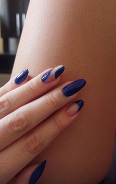 Hot Nails, Girls Nails, Healthy Nails, Nail Art Inspiration, Nails Inspo, Nail Decorations, Blue Nails, Swag Nails, Simple Nails