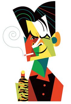 Charlie, by Pablo Lobato Arte Jazz, Geometric Portrait, Caricature Art, Graphic Book, Charlie Sheen, Celebrity Caricatures, Famous Cartoons, Pablo Picasso, Art And Design