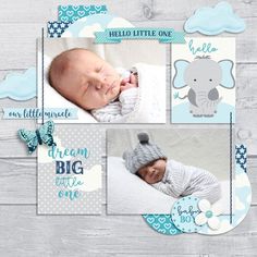 Baby Scrapbook Album, Baby Scrapbook Pages, Baby Layouts