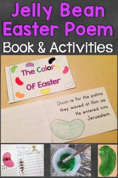 jelly bean easter poem book and activities