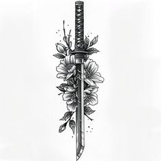 Fallen Samurai Tattoo, Swords Tattoo Designs, Tattoos Transparent Background, Nestas Swords, Samurai Swords Tattoo, Japanese Cherry Blossom Tattoo Men, Forehand Men Tattoo, Long Forearm Tattoo, Small Men’s Tattoo Forearm